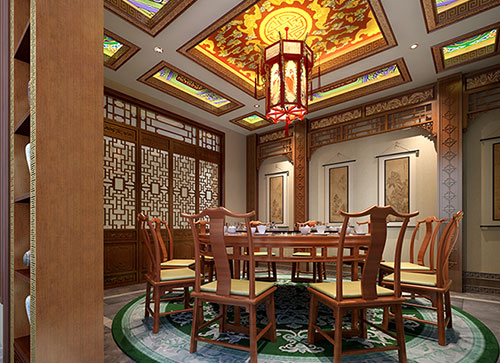 内江中式古典风格家居装修设计效果图