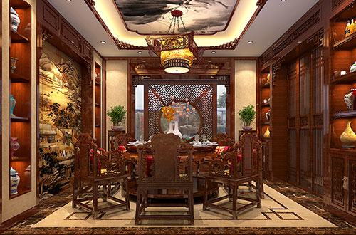 内江温馨雅致的古典中式家庭装修设计效果图
