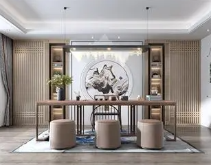 内江新中式风格茶室如何规划设计